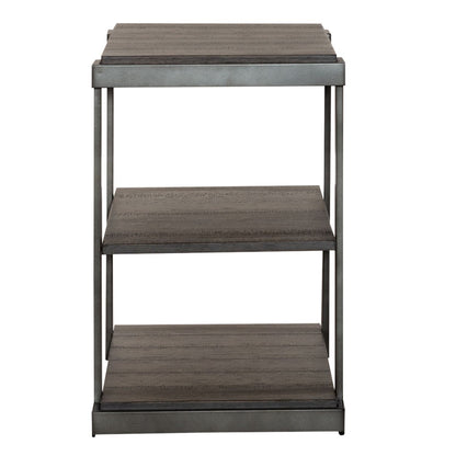 Modern View - Tiered End Table - Dark Gray - Hornell Furniture Outlet
