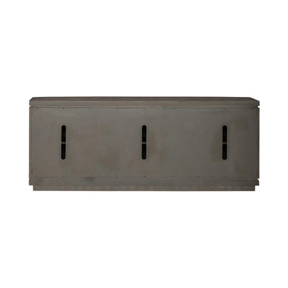 Cascade Falls - 82" TV Console - Satin Espresso - Hornell Furniture Outlet