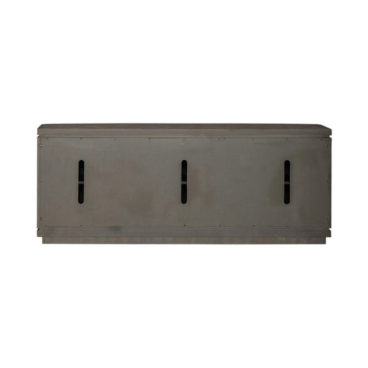 Cascade Falls - 82" TV Console - Satin Espresso - Hornell Furniture Outlet