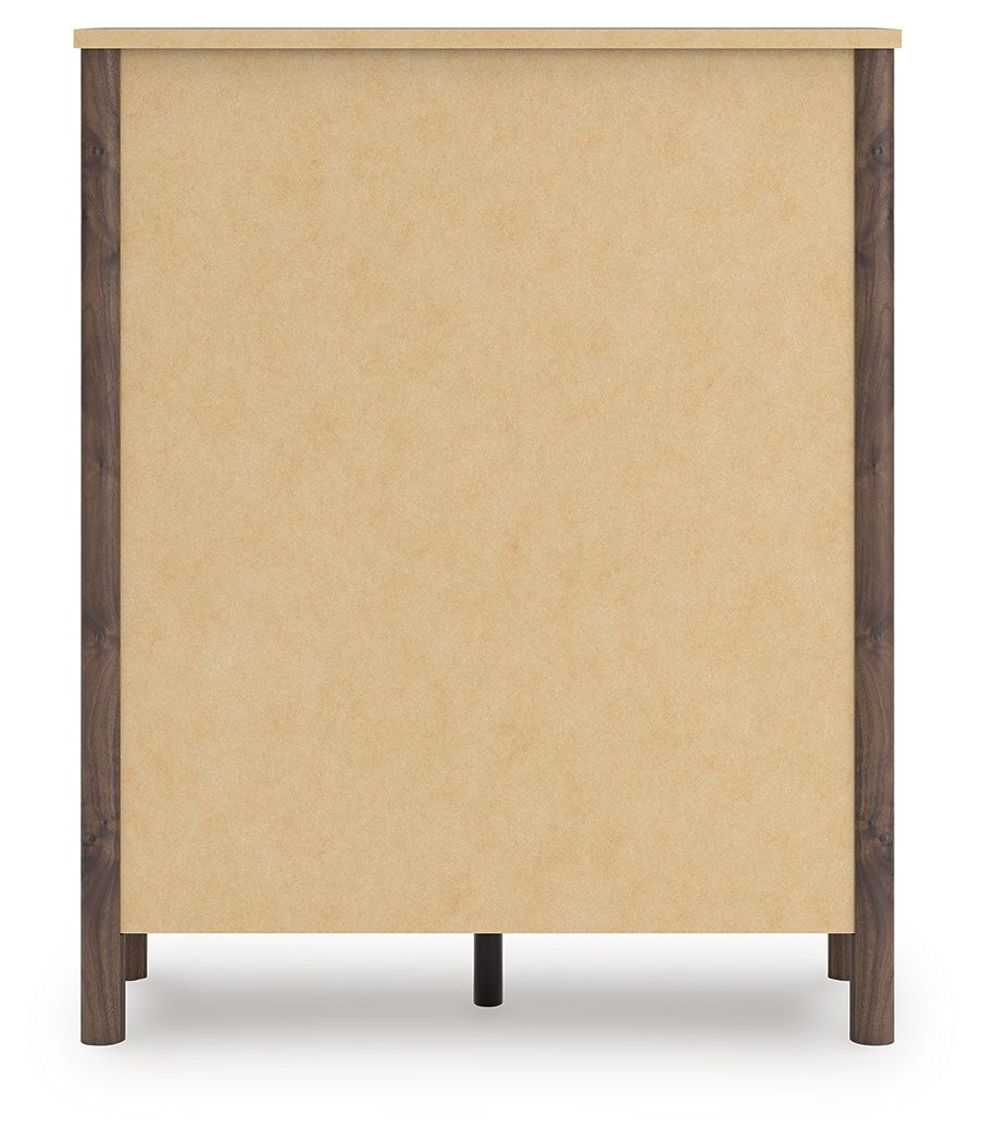 Pamytta - Brown - Five Drawer Wide Chest - Hornell Furniture Outlet