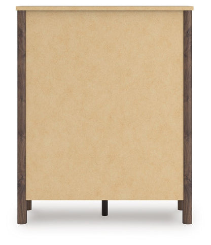 Pamytta - Brown - Five Drawer Wide Chest - Hornell Furniture Outlet