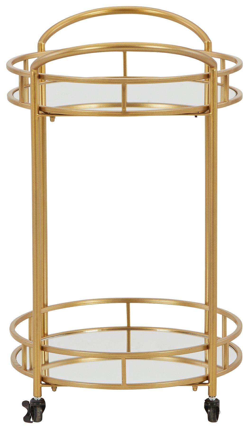 Wynora - Gold - Bar Cart - Hornell Furniture Outlet