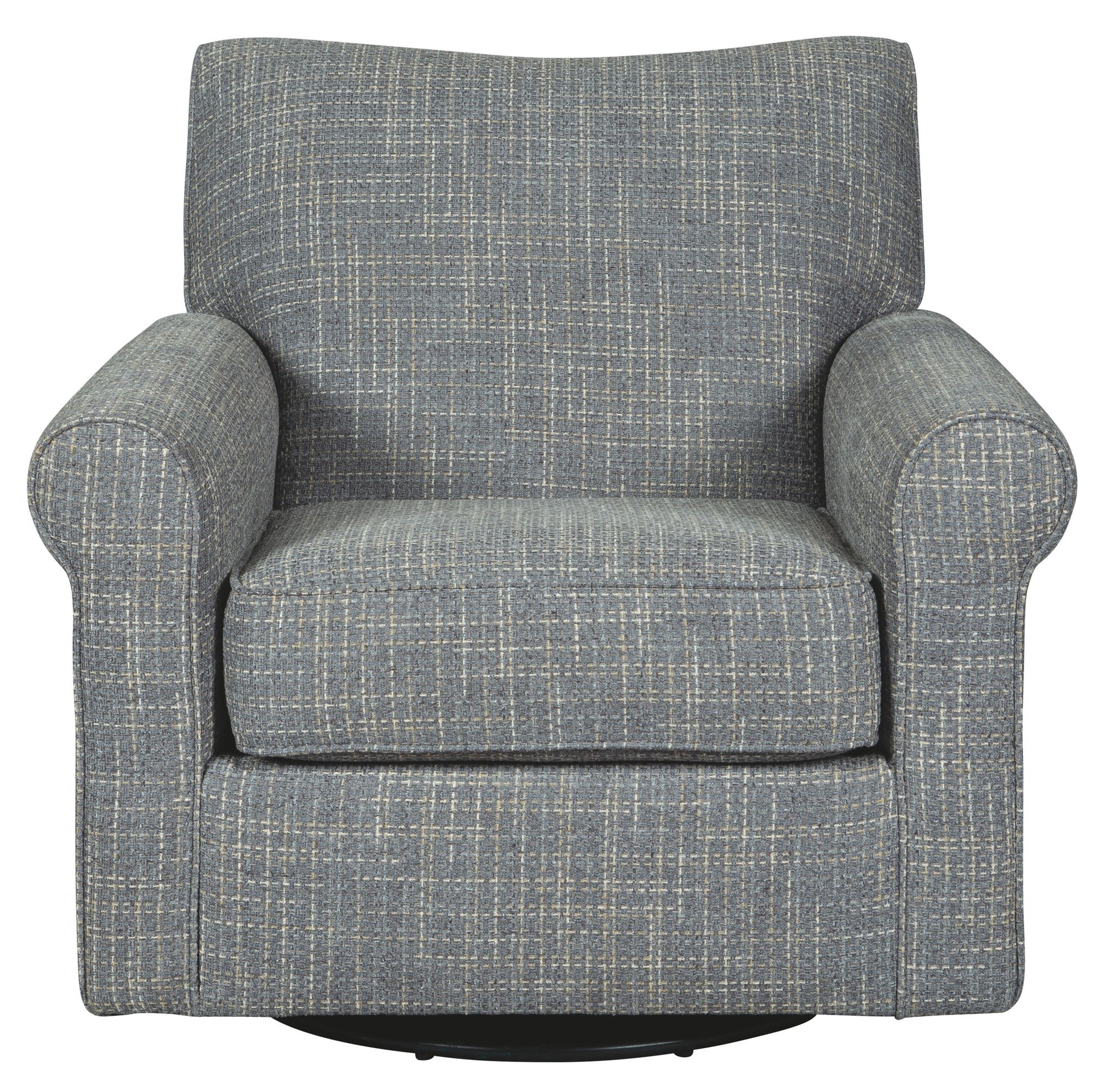 Renley - Ash - Swivel Glider Accent Chair - Hornell Furniture Outlet