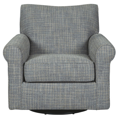 Renley - Ash - Swivel Glider Accent Chair - Hornell Furniture Outlet