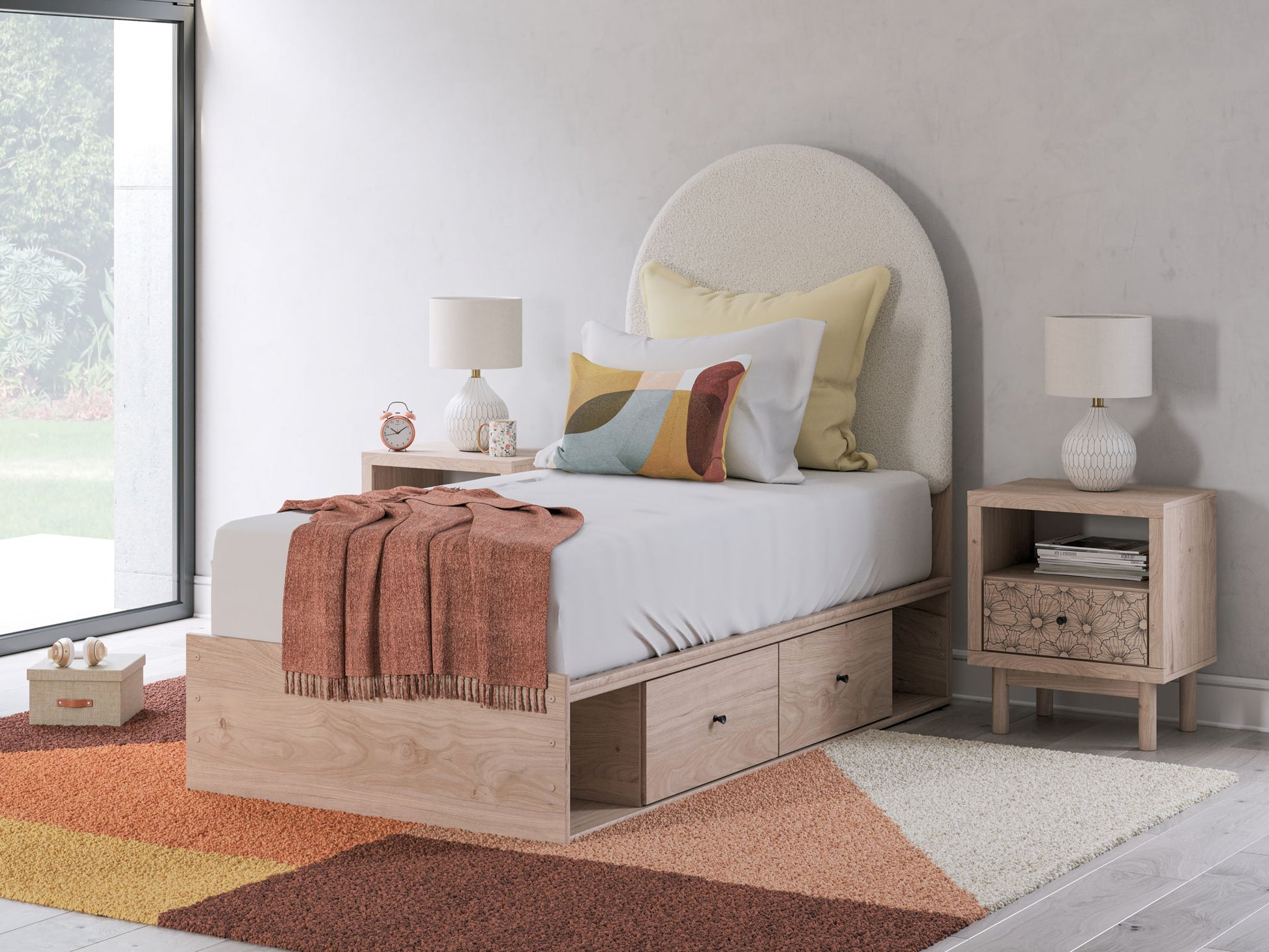 Arloster - Upholstered Panel Bed - Hornell Furniture Outlet