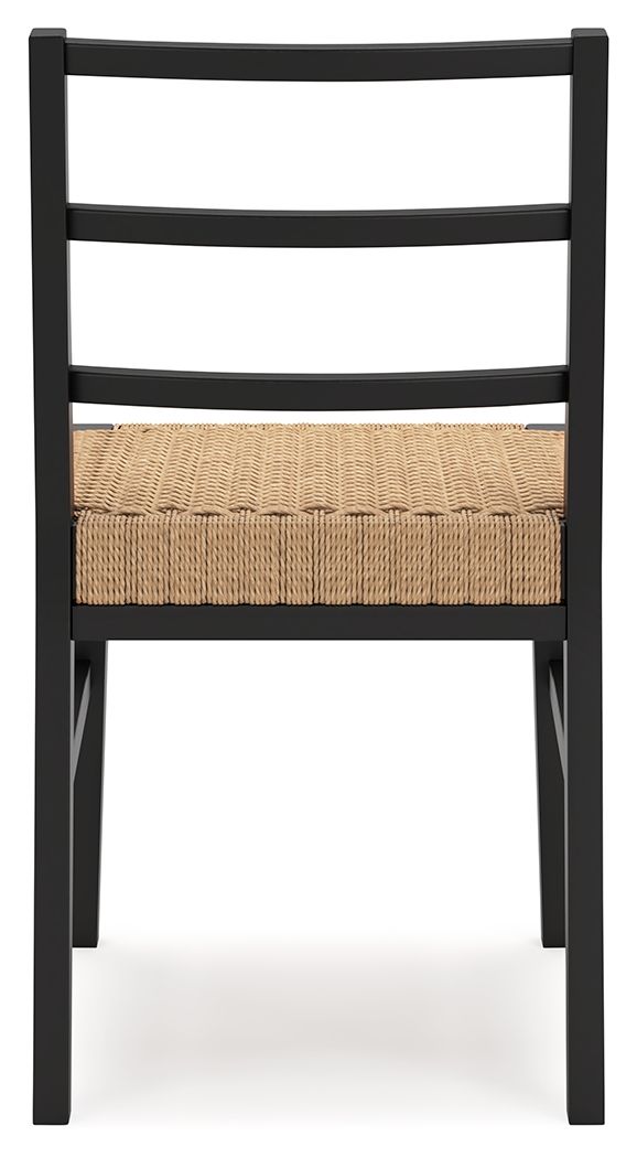 Isanti - Light Brown / Black - Dining Room Side Chair (Set of 2) - Hornell Furniture Outlet