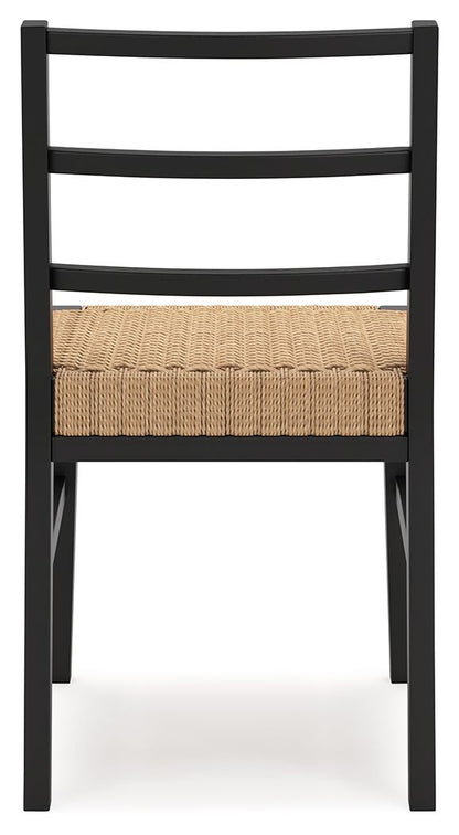 Isanti - Light Brown / Black - Dining Room Side Chair (Set of 2) - Hornell Furniture Outlet