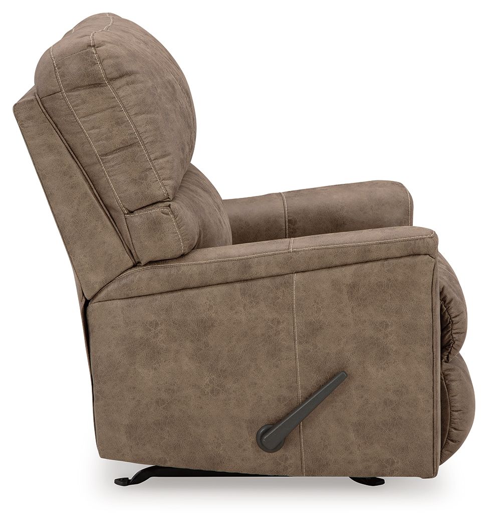 Navi - 3 Pc. - Sofa, Loveseat, Rocker Recliner - Fossil - Hornell Furniture Outlet