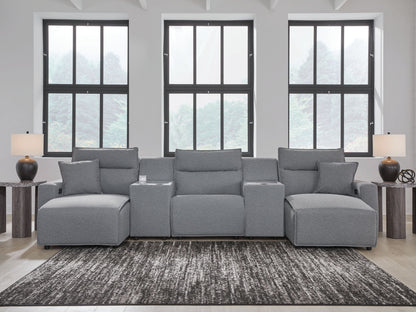 ModMax II - Salt And Pepper - Reclining Sectional - Hornell Furniture Outlet