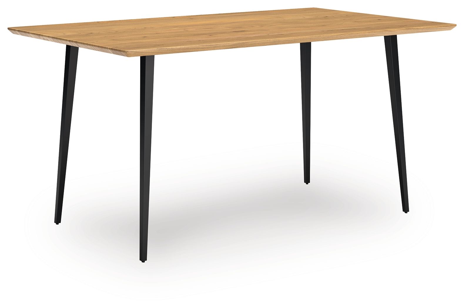Gretlynn - Rectangular Dining Room Table - Black / Natural - Hornell Furniture Outlet