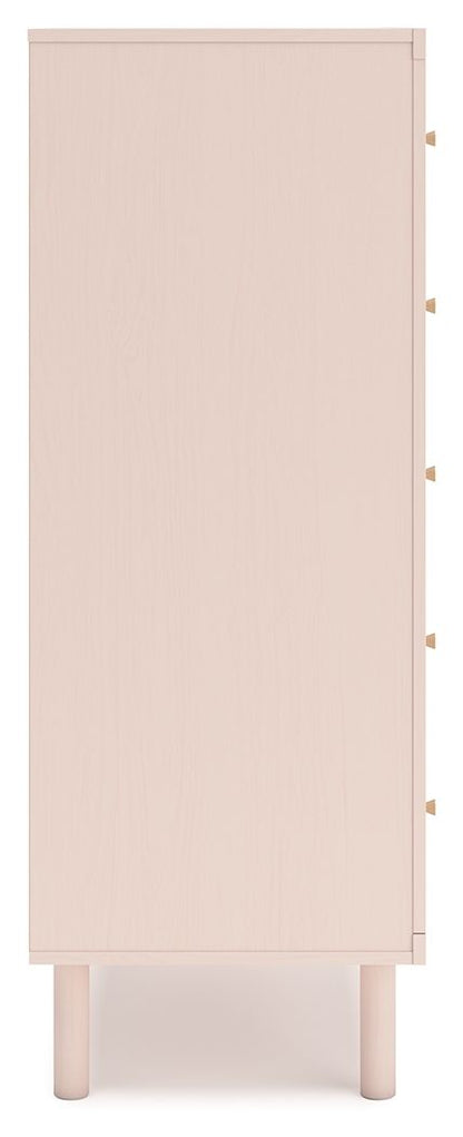 Wistenpine - Blush - Five Drawer Chest - Hornell Furniture Outlet