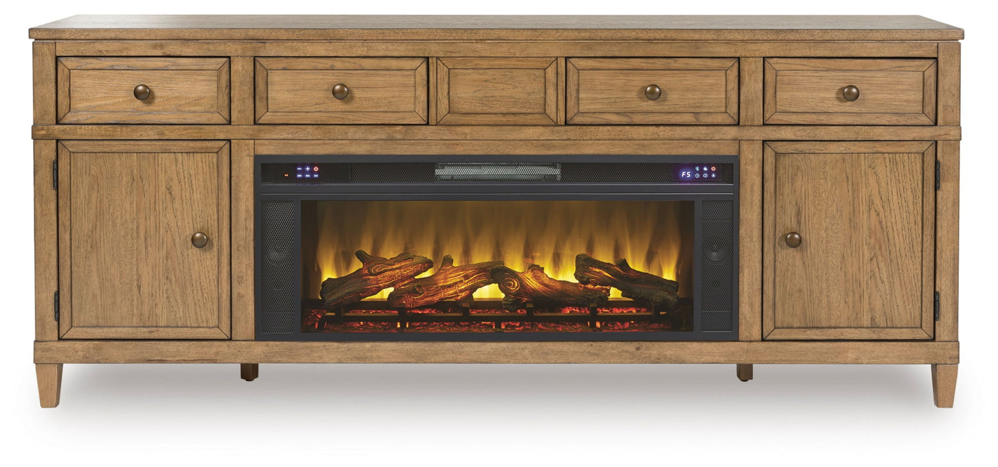 Sharlance - 81" TV Stand With Electric Fireplace - Hornell Furniture Outlet