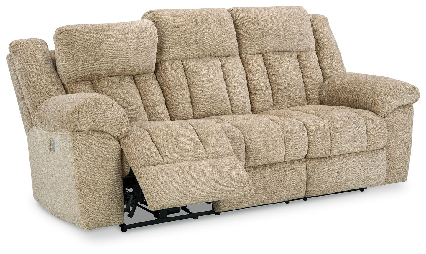 Tip - off - Power Reclining Sofa With Adj Headrest - Hornell Furniture Outlet