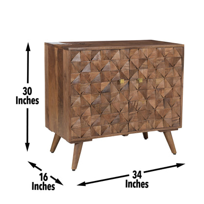 Veneto - Accent Cabinet - Dark Brown - Hornell Furniture Outlet
