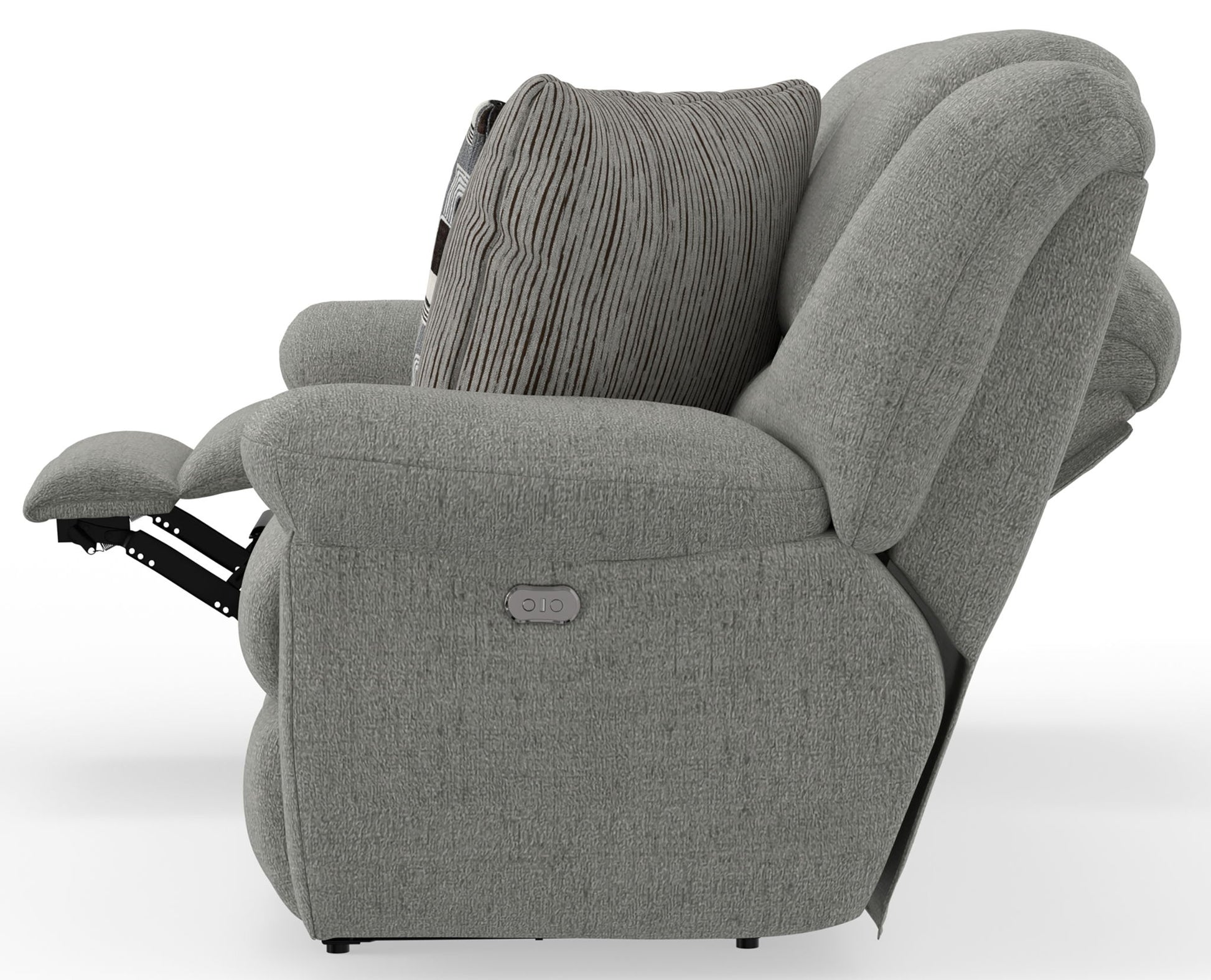 Trifecta - Sofa With 3 Recliners and Drop Down Table - Hornell Furniture Outlet