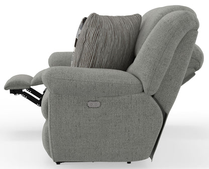 Trifecta - Sofa With 3 Recliners and Drop Down Table - Hornell Furniture Outlet