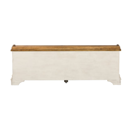 Morgan Creek - Storage Hall Bench - White - Hornell Furniture Outlet