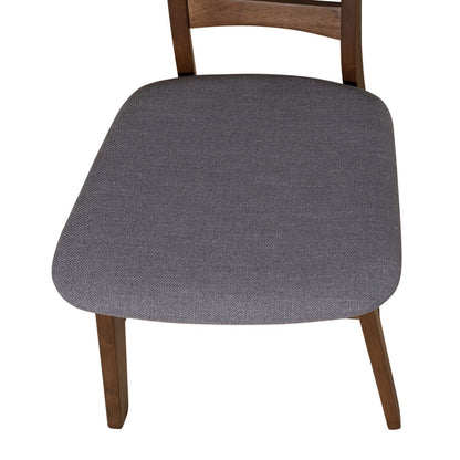 Space Savers - Panel Back Side Chair - Gray - Hornell Furniture Outlet