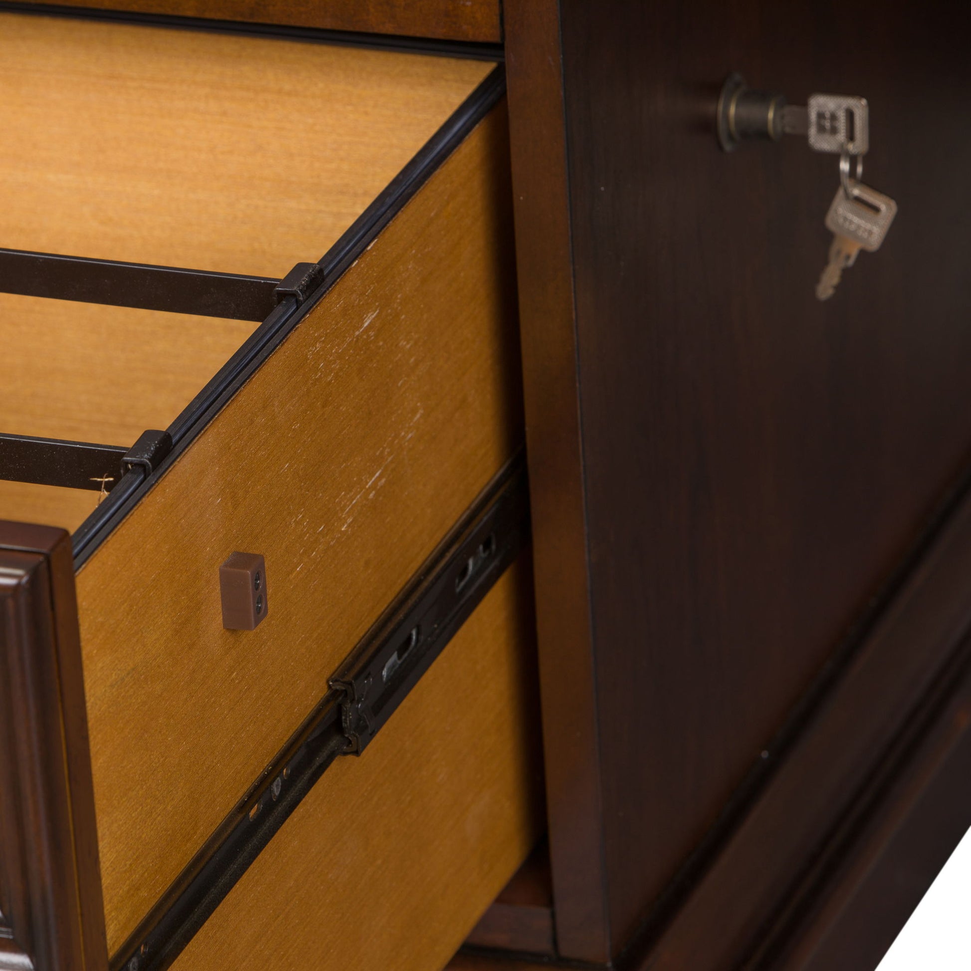 Brayton Manor - Jr Executive Desk - Dark Brown - Hornell Furniture Outlet