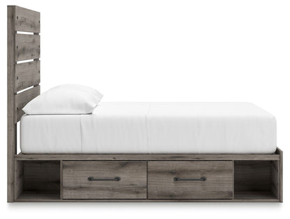 Graystorm - Panel Bed With Storage - Hornell Furniture Outlet