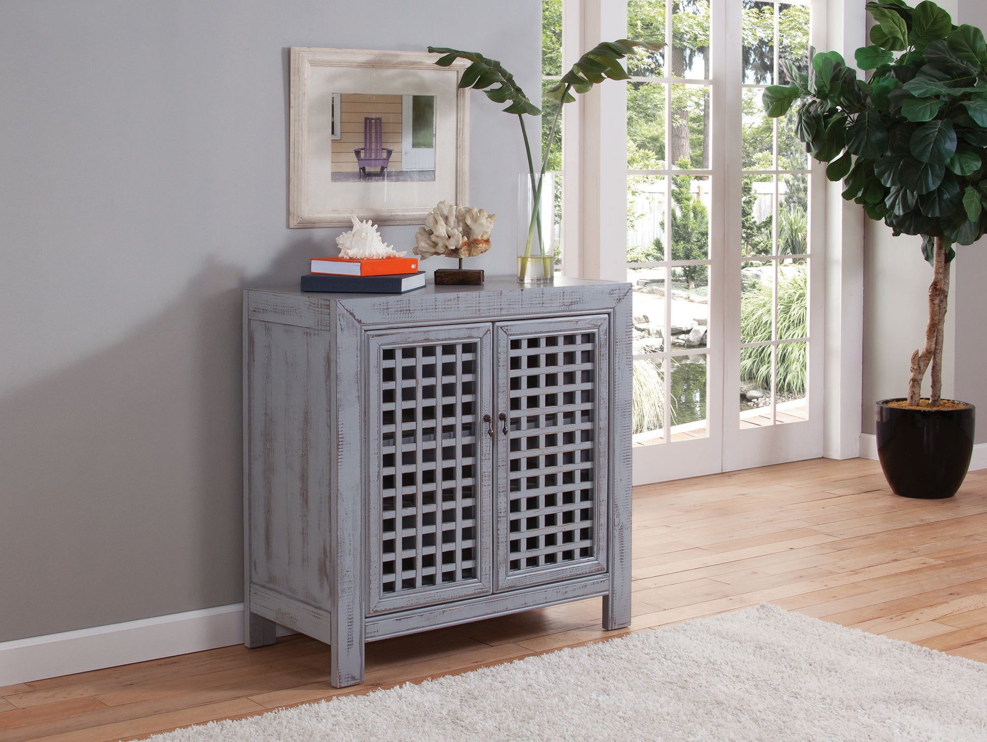 Rio - Accent Cabinet - Gray - Hornell Furniture Outlet