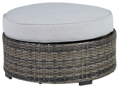 Harbor Court - Gray - Ottoman with Cushion - Hornell Furniture Outlet