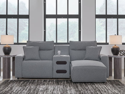 ModMax II - Salt And Pepper - Reclining Sectional - Hornell Furniture Outlet