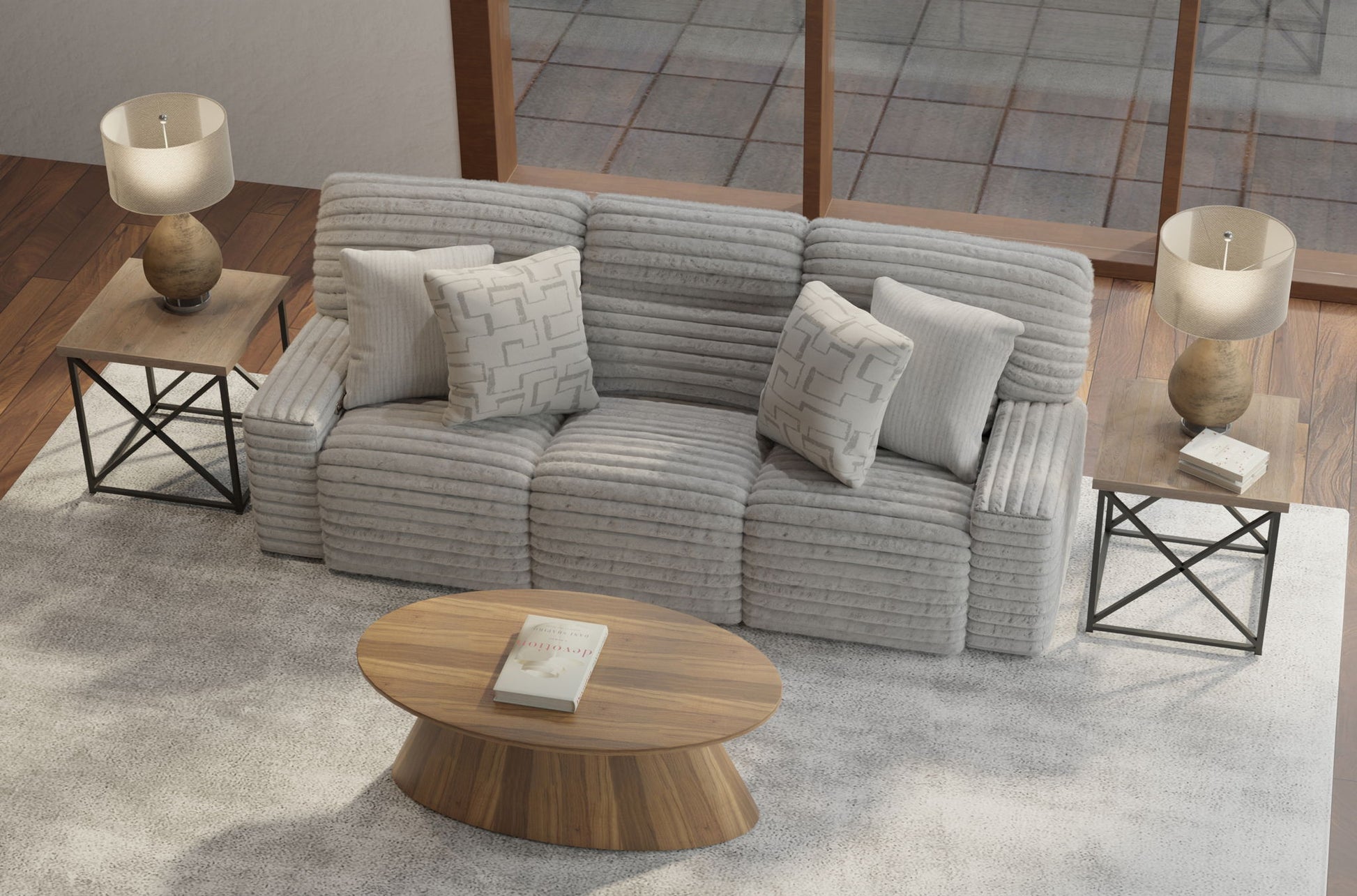 Lynx - Power Reclining Sofa With Zero Gravity - Hornell Furniture Outlet