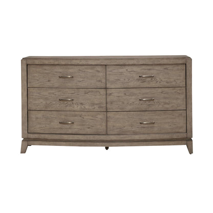 Avalon - 6 Drawer Dresser - Burnished Beige - Hornell Furniture Outlet