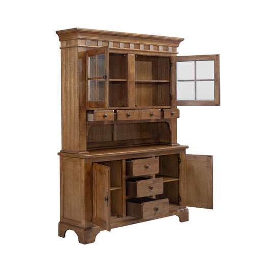 Treasures - Hutch & Buffet - Light Brown - Hornell Furniture Outlet