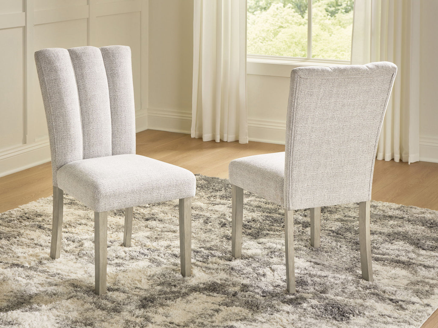 Larawyn - Dining Upholstered Side Chair (Set of 2) - Bisque - Hornell Furniture Outlet