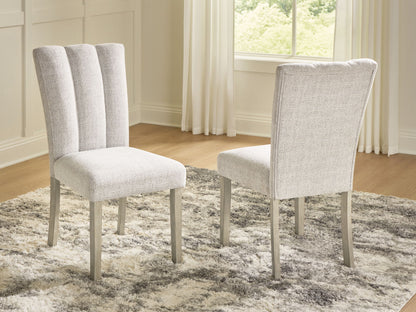 Larawyn - Dining Upholstered Side Chair (Set of 2) - Bisque - Hornell Furniture Outlet