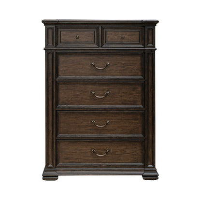 Provence Park - 6 Drawer Chest - Brown - Hornell Furniture Outlet