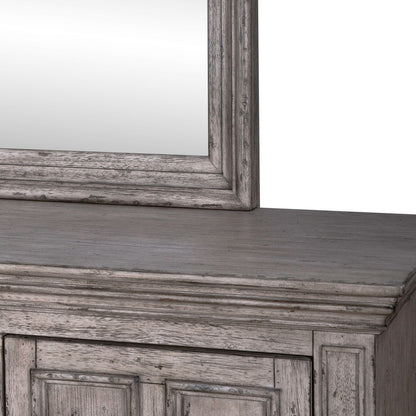 Big Valley - Dresser & Mirror - Hornell Furniture Outlet