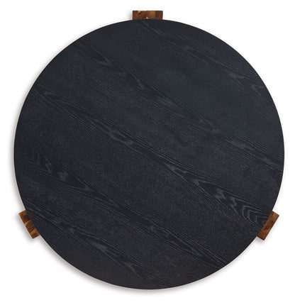 Breenmore - Black / Natural - Occasional Table Set (Set of 2) - Hornell Furniture Outlet