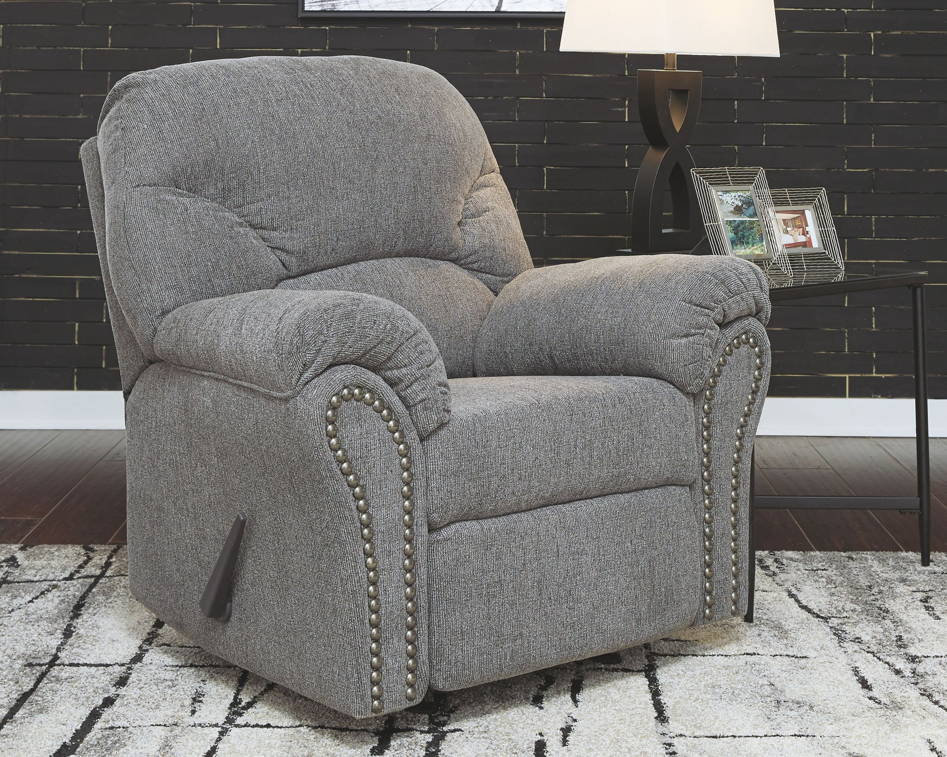 Allmaxx - Pewter - Rocker Recliner - Hornell Furniture Outlet