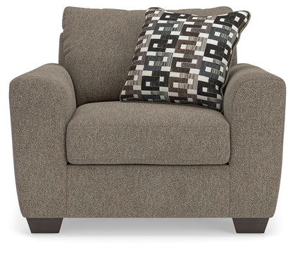Triston - Peaks - Chair And A Half - Suede - Hornell Furniture Outlet