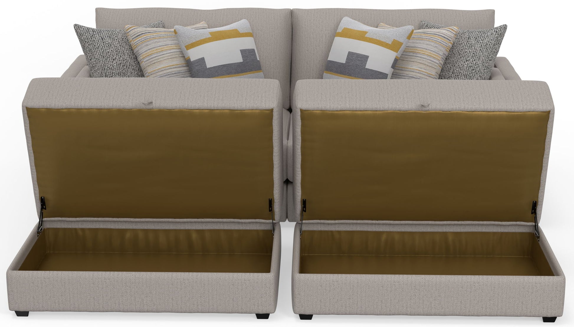 Trevor - Extra Deep Oversized Sofa With Included Storage Cocktail Ottoman - Hornell Furniture Outlet
