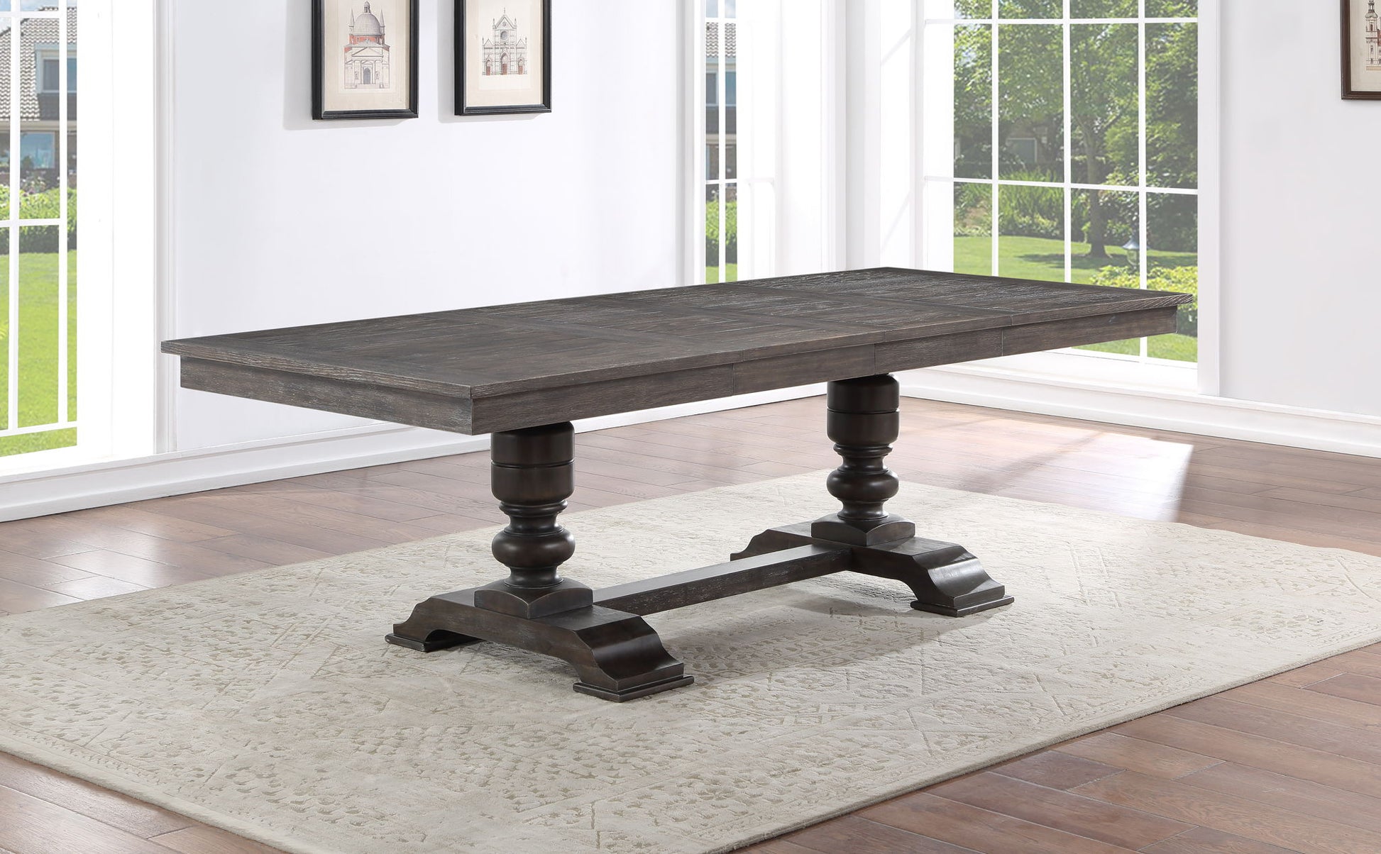 Hutchins - Dining Table - Dark Brown - Hornell Furniture Outlet