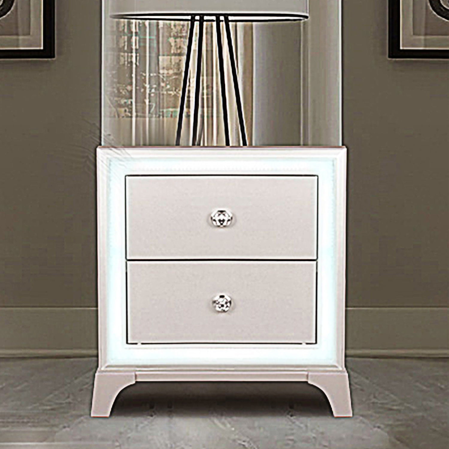 Cassie - Nightstand - Off - White - Hornell Furniture Outlet