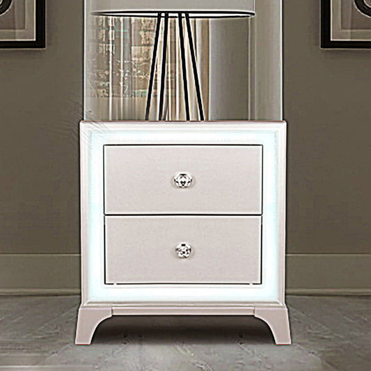 Cassie - Nightstand - Off - White - Hornell Furniture Outlet