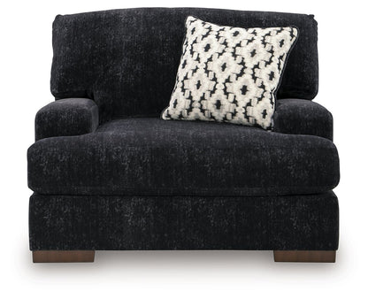 Whitmore Manor - Chair And A Half - Black Pearl - Hornell Furniture Outlet