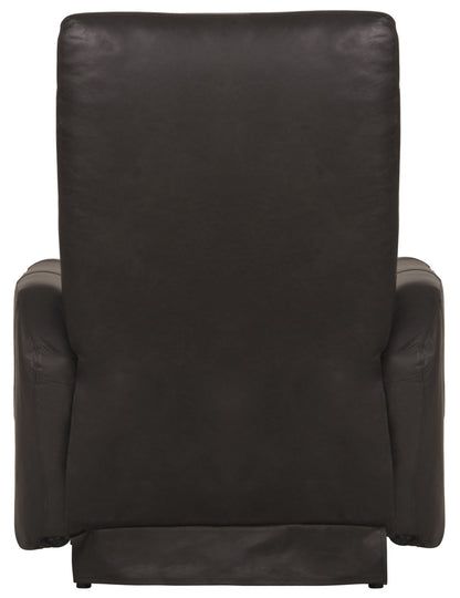 Bosa - Leather Power Recliner - Charcoal - Hornell Furniture Outlet