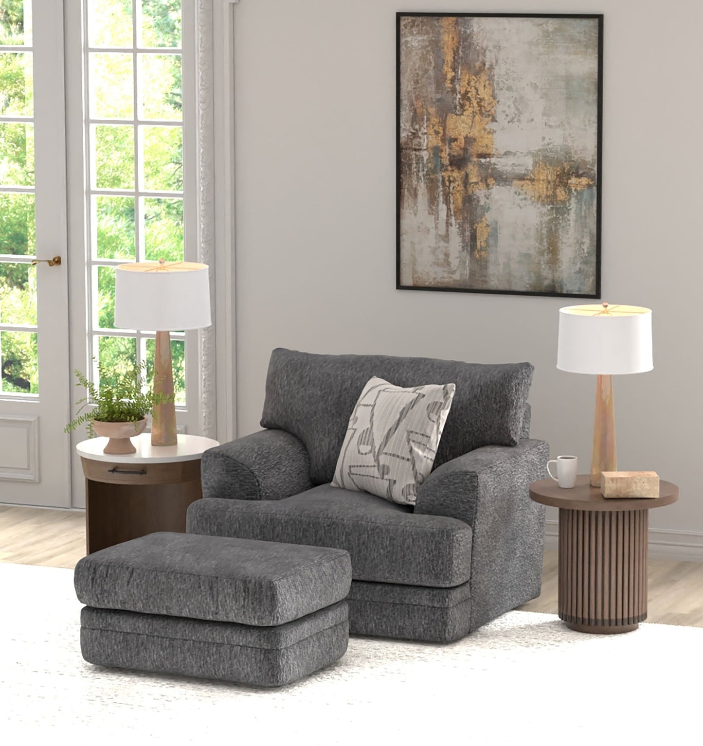 Tyson - Ottoman - Hornell Furniture Outlet