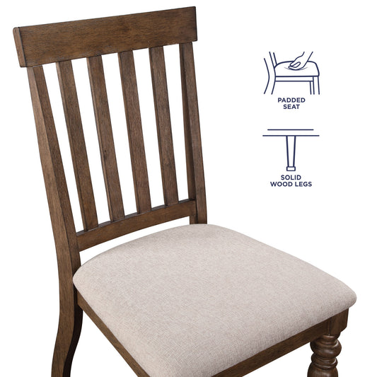 Joanna - Side Chair (Set of 2) - Brown - Hornell Furniture Outlet