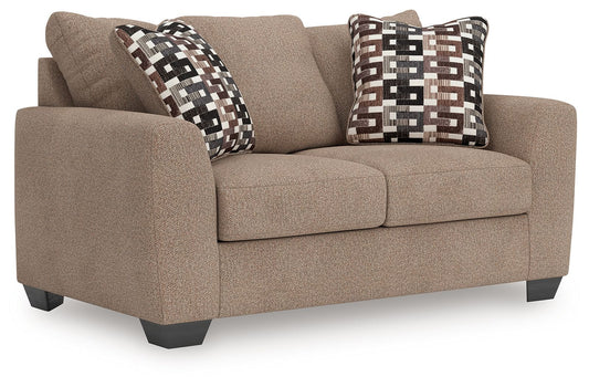 Triston - Peaks - Suede - Loveseat - Hornell Furniture Outlet
