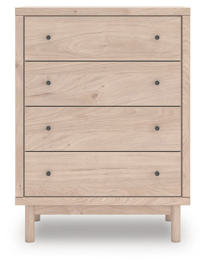 Arloster - Tan - Four Drawer Chest - Hornell Furniture Outlet