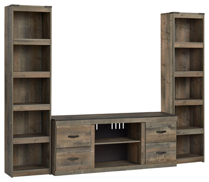 Trinell - Brown - 3 - Piece Entertainment Center - Hornell Furniture Outlet