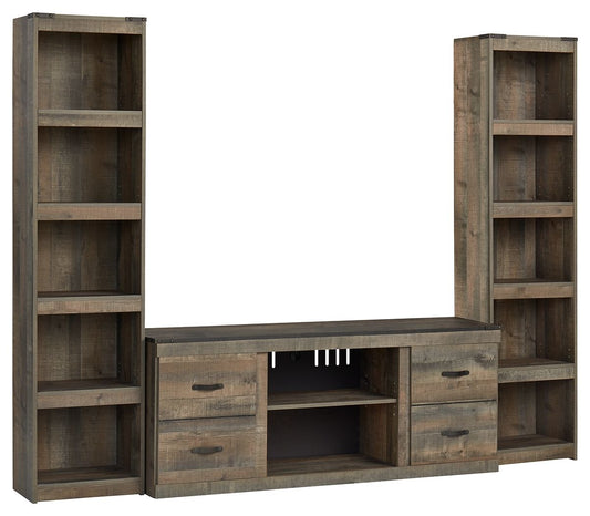 Trinell - Brown - 3 - Piece Entertainment Center - Hornell Furniture Outlet