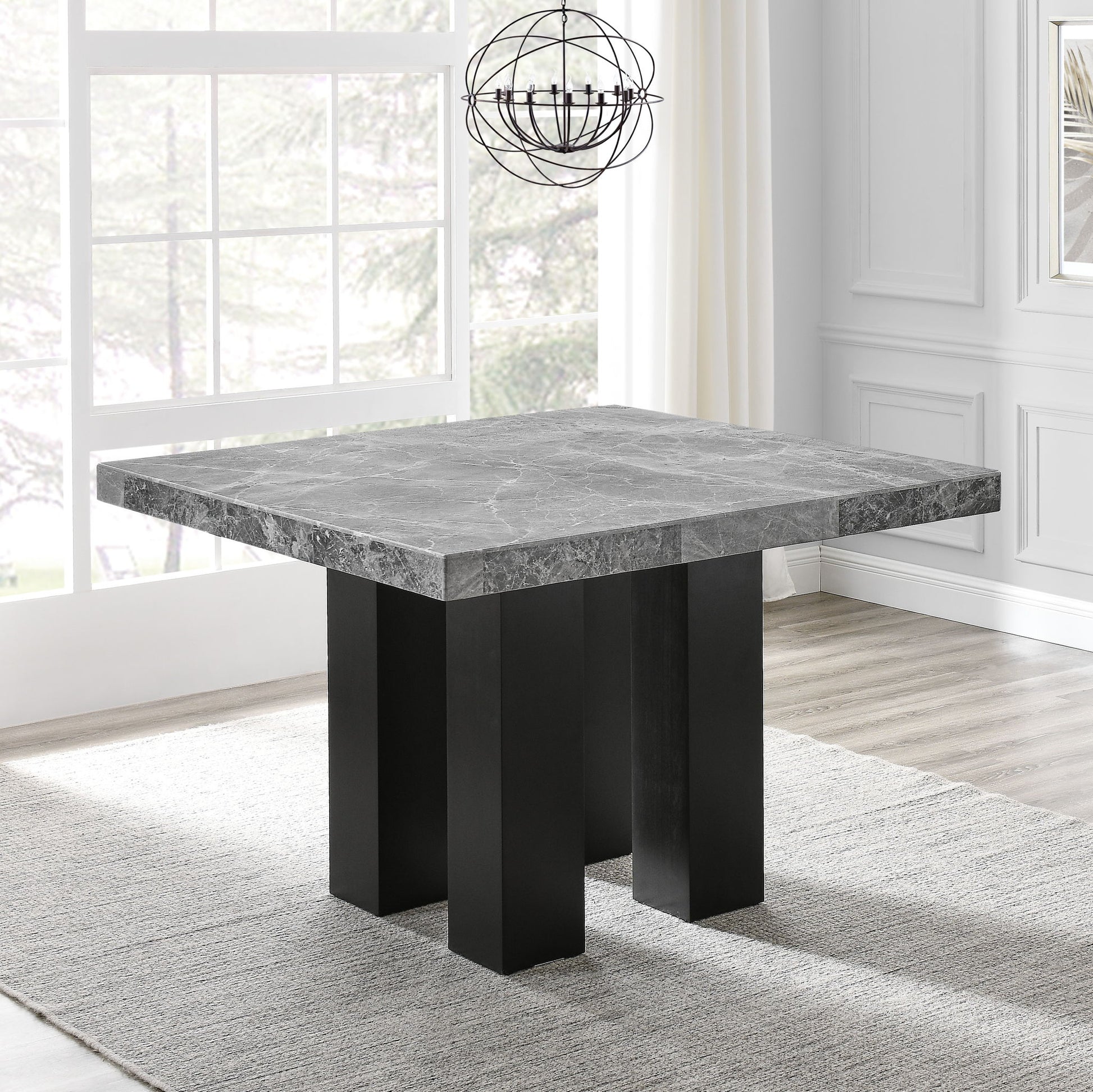 Camila - Square Counter Dining Set - Gray Top - Hornell Furniture Outlet